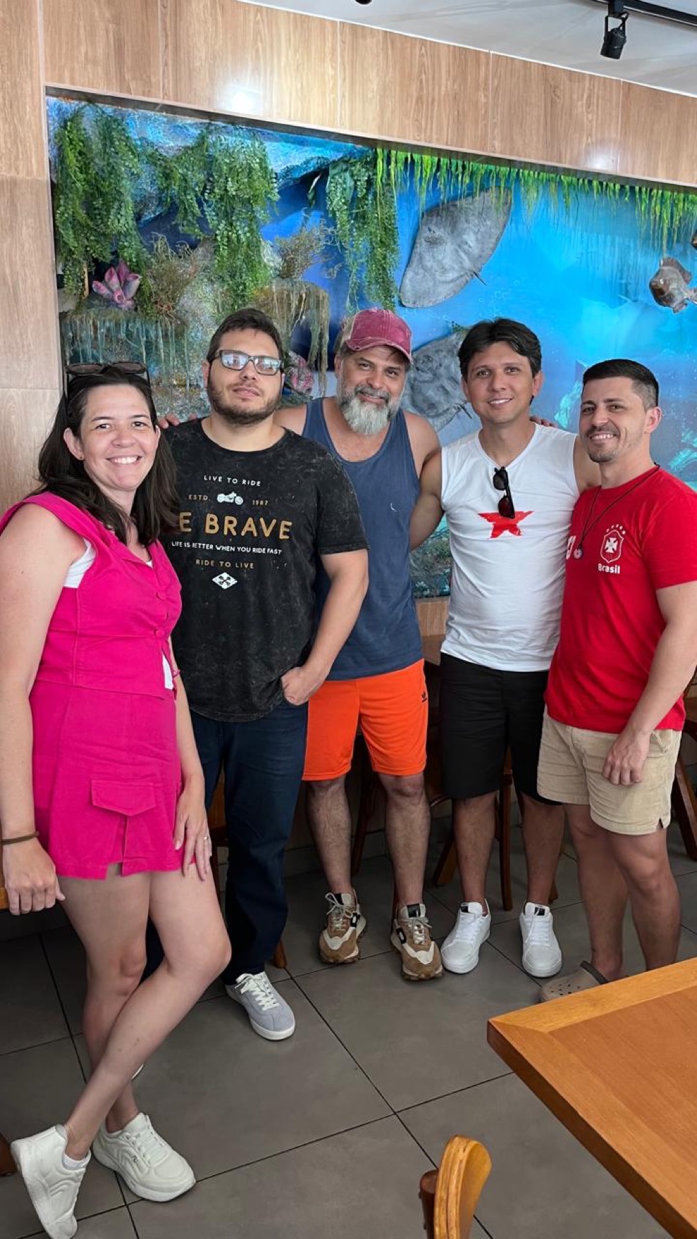 Julio Rodrigues com a comunidade